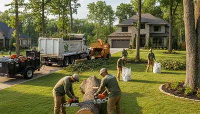 Professional lawn care service in Naperville, IL by Chop Hop Tree, mowing and yard maintenance expert