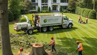 Professional lawn and tree care service in Naperville, IL enhancing healthy green residential yards