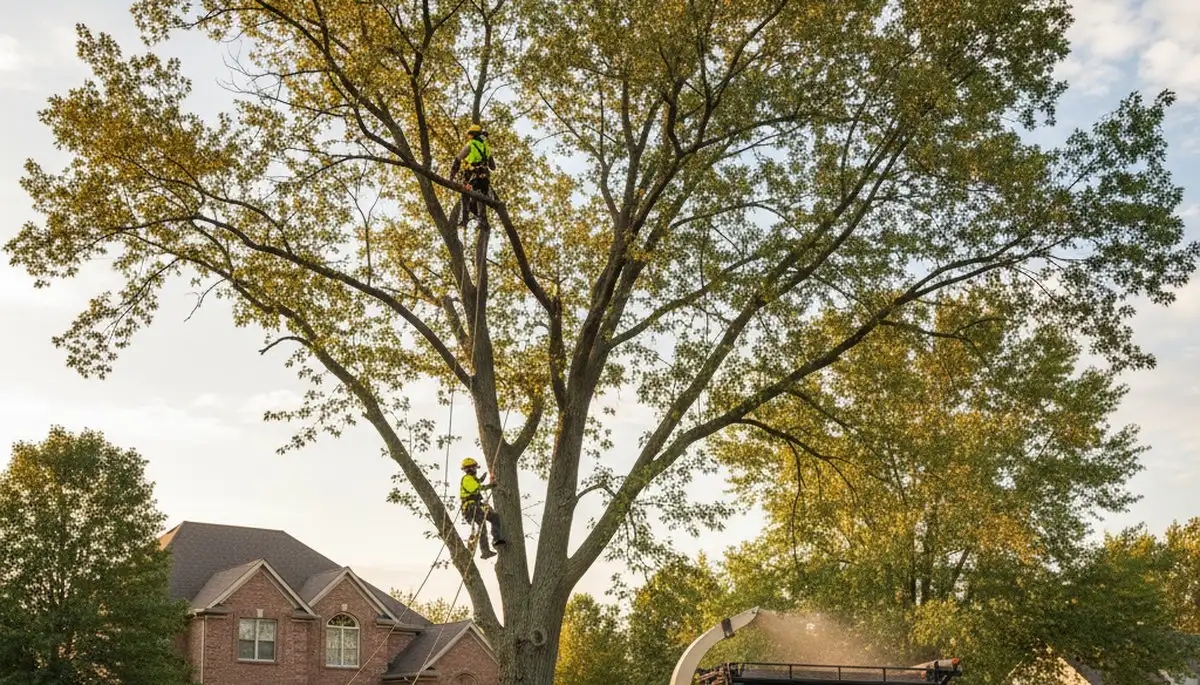 Professional tree removal service in Naperville IL by certified arborists